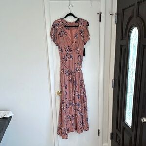 Lulus Floral Pink Maxi Dress